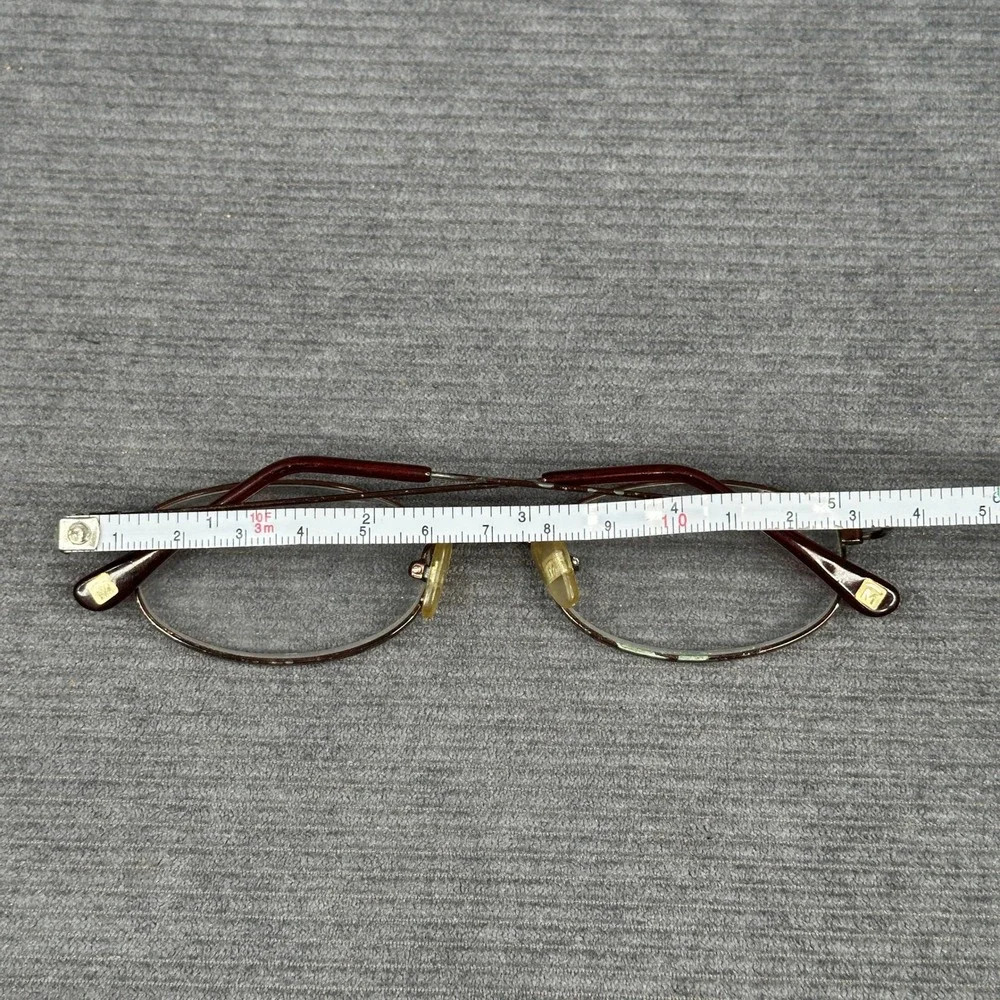 Magnivision Y2k Reading Glasses +1.50 Oval Burgundy Metal CT0107 Hyper Full MVC